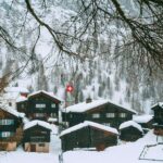 village in the snow