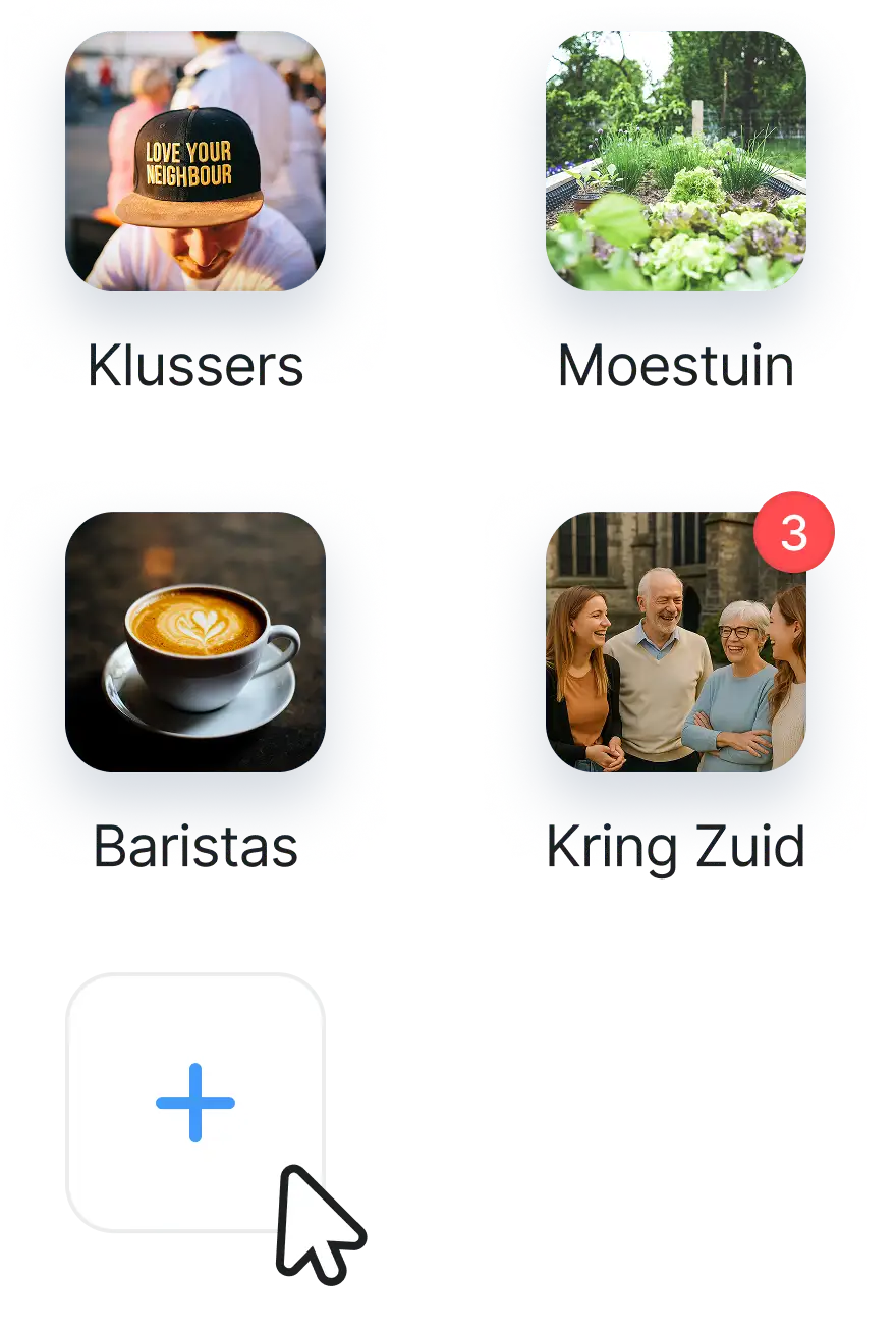 taken app groepen socie community